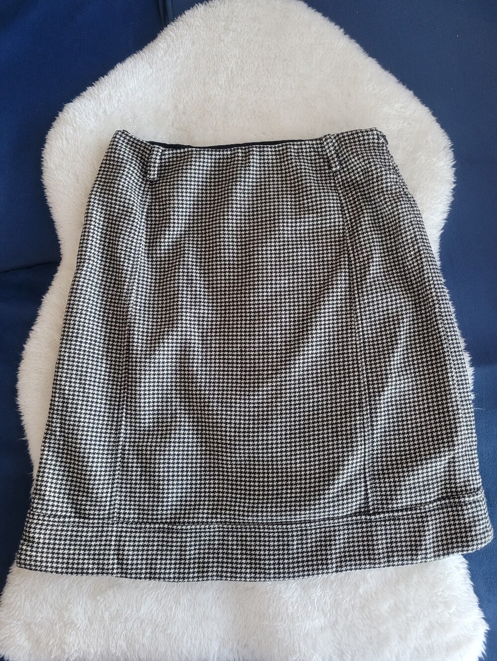Max Mara Weekend Wool Houndstooth Skirt Sz 2